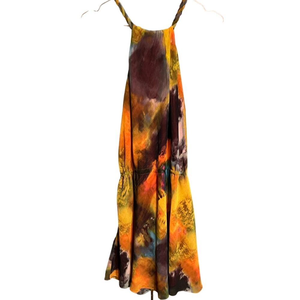RACHEL Rachel Roy Dress Size Medium Halter straps tie Waist Beach Summer - Picture 2 of 7